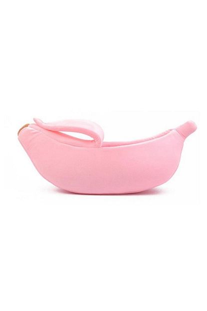 Lion Pet Kucuk Irk Kopek Ve Kedi Kumas Muz Yatak 80x30x25 Cm Pembe Trendyol