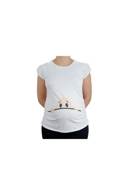 Elija Lingerie Elija Hamile Kisa Kollu Kafa T Shirt Trendyol