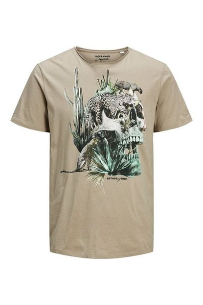 Jack Jones Erkek Bej T Shirt Trendyol