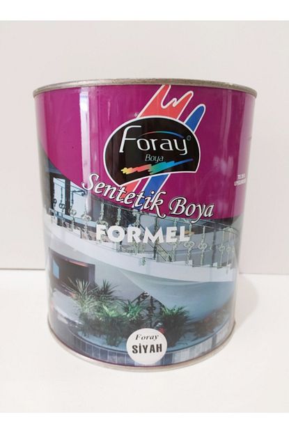 Foray Sentetik Parlak Yagli Boya 3 Kg 2 5 Lt Ahsap Metal Ve Beton Yuzeyler Icin Siyah Trendyol