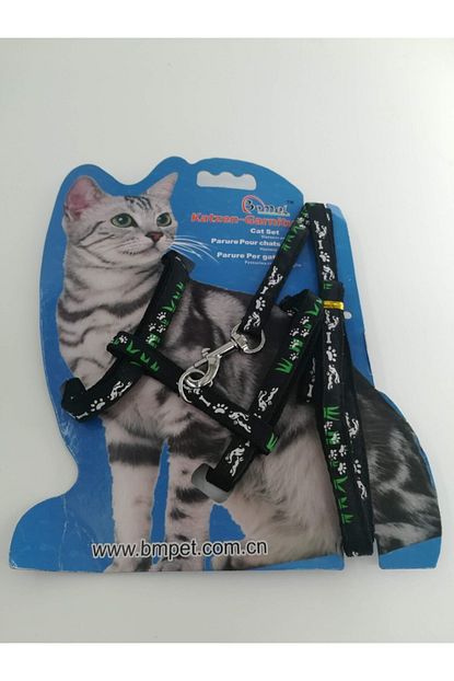 Ema Kedi Gogus Tasmasi Ve Gezdirme Seti 1x120cm Yesil Trendyol