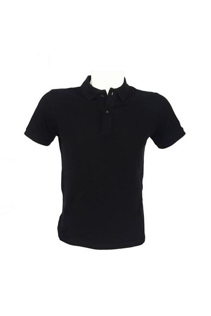 Firsatvar Erkek Siyah Polo Yaka Tisort Dugmeli Erkek Tisort Duz Desensiz Trendyol