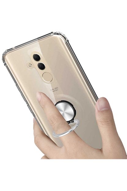 Huawei Mate 20 Lite Kilif Yuzuklu Standli Miknatisli Seffaf Airbag Silikon Seffaf Ekran Koruyucu Cam Trendyol