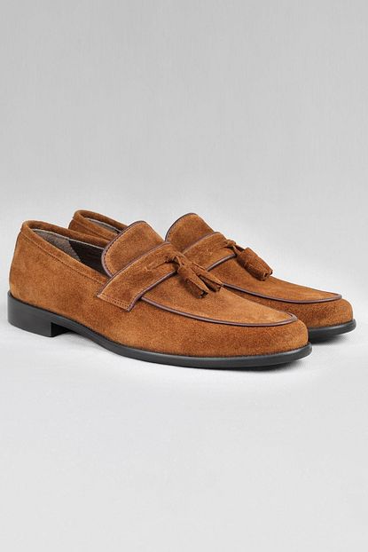 Cz London Erkek Kahverengi Hakiki Deri Klasik Puskullu Loafer Ayakkabi Trendyol