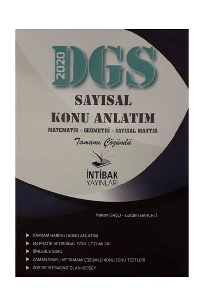Intibak Yayinlari 2020 Dgs Sayisal Konu Anlatim Yeni Trendyol