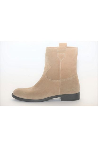 Karvenshoes Gercek Deriden Bej Suet Direkt Giydirimli Bot 1334 Trendyol