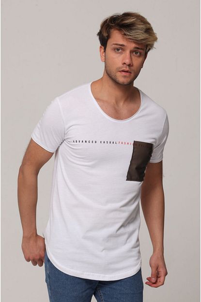 Tarz Cool Erkek Beyaz Baskili T Shirt Trendyol