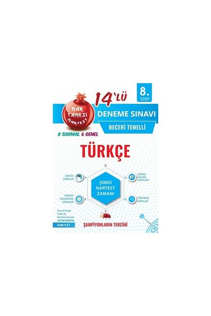 Nartest Yayinlari 8 Sinif Mavi Turkce 14 Deneme Sinavi Trendyol