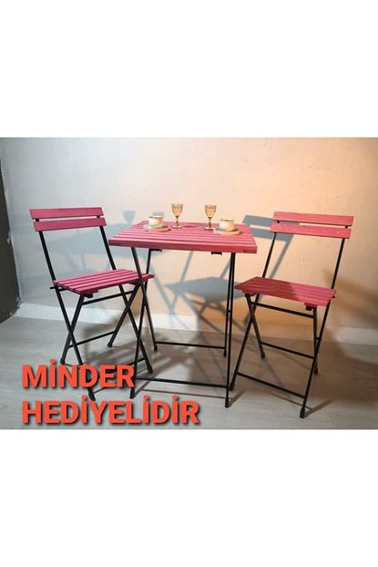 noowa bahce balkon bistro seti pembe fiyati yorumlari trendyol