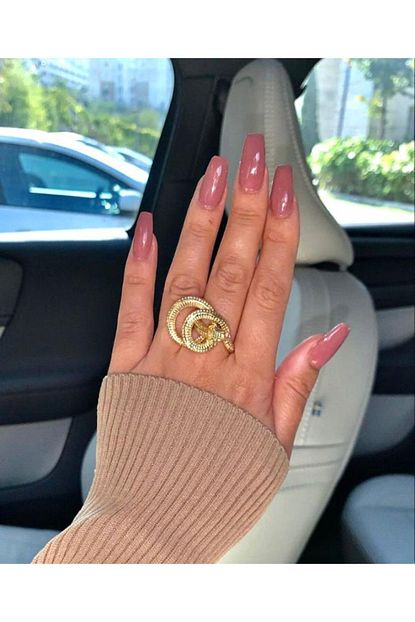 Mathilda Aksesuar Gold Tasli Yilan Yuzuk Trendyol