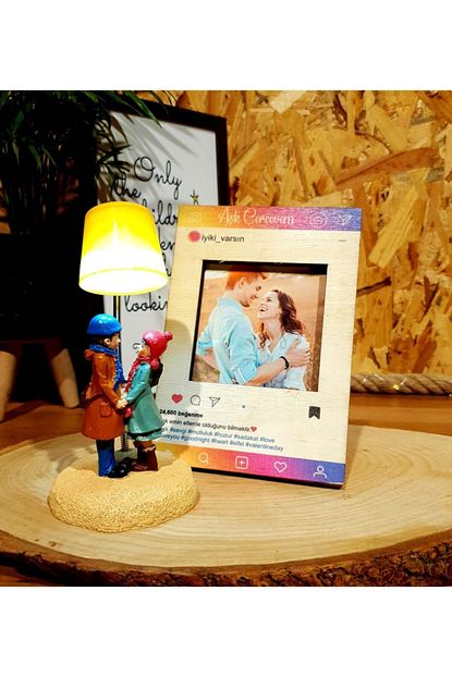 By Rk Tasarim Tatli Tesaduf Masa Lambasi Ve Instagram Sevgiliye Hediye Seti Trendyol