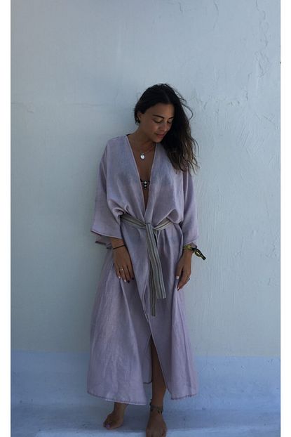 beachtalk kadin mor uzun kimono fiyati