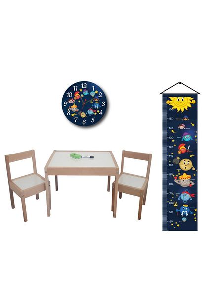 makeart baby montessori yaz sil yuzey oyun egitim masa sandalye takimi boy olcer duvar saati fiyati yorumlari trendyol