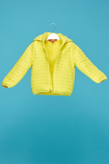 Fulla Moda Kiz Cocuk Sari Pelus Astarli Sisme Mont Trendyol
