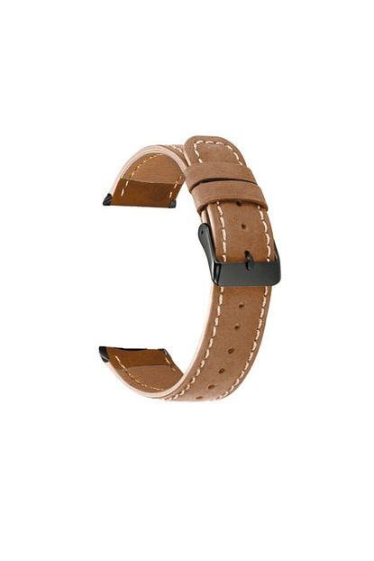 huawei watch gt 2 46mm 22mm icin dikisli suni deri kayis kordon