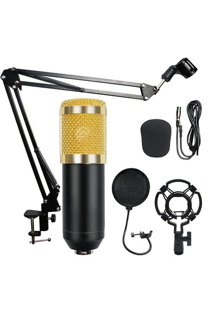 Aldimgeldi Bm800 Studyo Kayit Youtuber Mikrofonu Seti Stand Pop Filtre Renk Siyah Trendyol
