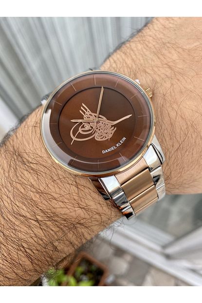 Daniel Klein Metal Kordon Rose Gold Renk Tura Desenli Erkek Kol Saati Trendyol