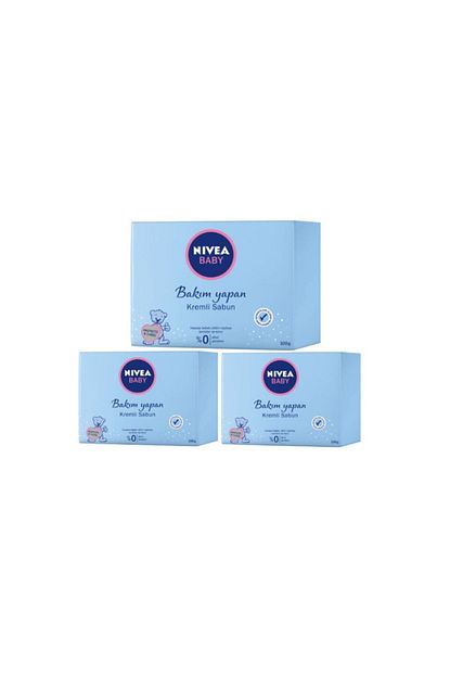 nivea kremli bakim yapan bebek sabunu 100 gr x 3 adet fiyati yorumlari trendyol