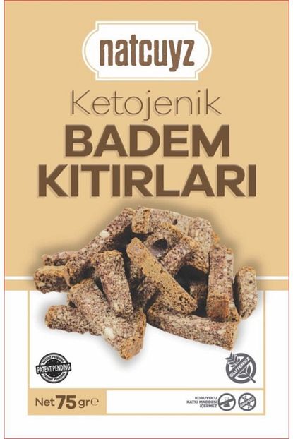 Natcuyz Glutensiz Ketojenik Badem Kitirlari 75gr Trendyol