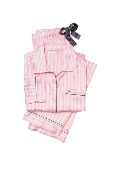 Victoria S Secret Kadin Pembe Ikonik Saten Pijama Takimi Fiyati Yorumlari Trendyol