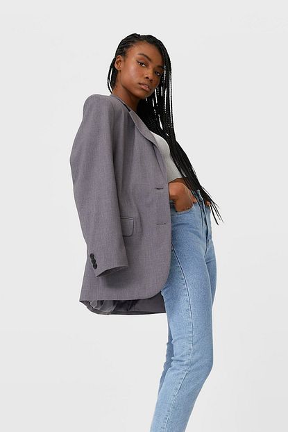 slim fit mom jeans stradivarius