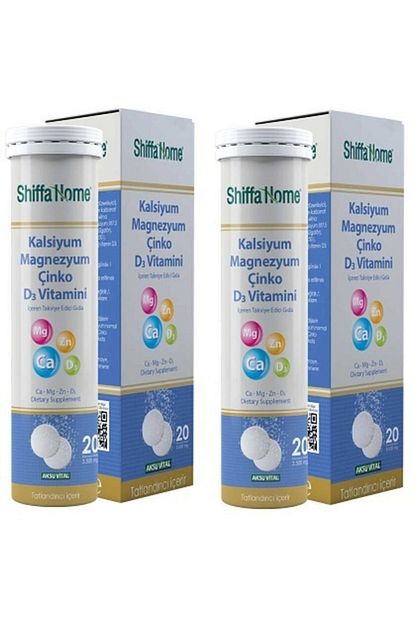 Sedat Baharat Shiffa Home Kalsiyum Magnezyum Cinko D Vitamini Iceren Efervesan Takviye Edici Gida 20 Tablet 2 Kutu Trendyol