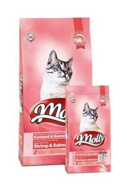 Molly Somon Ve Karidesli Yetiskin Kedi Mamasi 15 Kg Trendyol