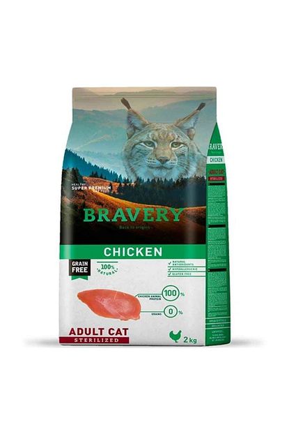 Braven Bravery Adult Chicken Sterilized Tavuklu Tahilsiz Kisirlastirilmis Yetiskin Kedi Mamasi 2 Kg Trendyol