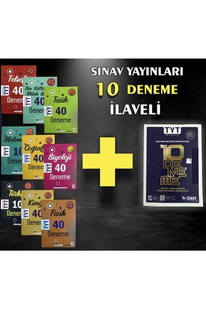 Delta Kultur Yayinlari Tyt Deneme Seti 9 Kitap Sinav Yayinlari Tyt 10 Deneme Trendyol