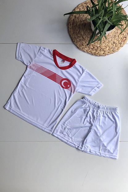 Baby Sare Unisex Cocuk Beyaz Turkiye Formasi Trendyol
