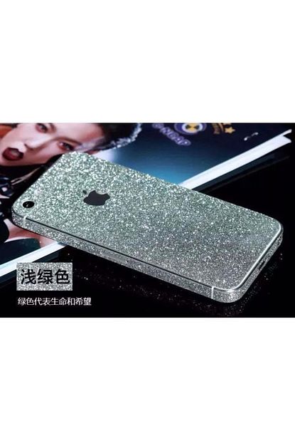 iphone 5 5s pariltili simli sticker kaplama