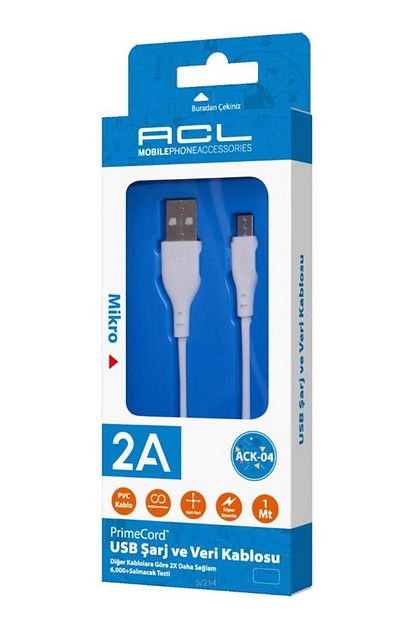 acl x11 ack 04 mikro usb sarj samsung