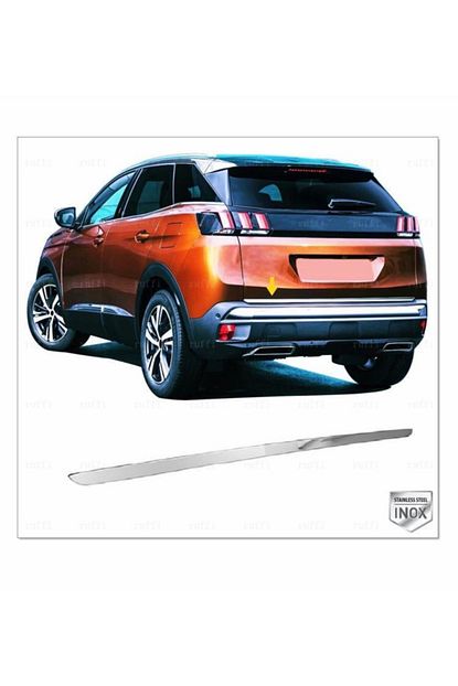 fams oto aksesuar peugeot 3008 krom bagaj alt citasi 2016 ve uzeri p celik fiyati yorumlari trendyol