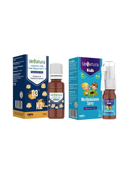 Venatura Vitamin D3 Ve Menaquinon 7 Takviye Edici Gida 20 Ml Cocuklar Icin B12 Vitamini 5ml Sprey Trendyol