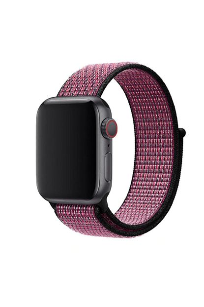 Blupple Krd 03 Apple Watch 42 Mm Hasir Kordon Mor Siyah Cocuk Genc Spor Kiz Erkek Unisex Yetiskin Trendyol