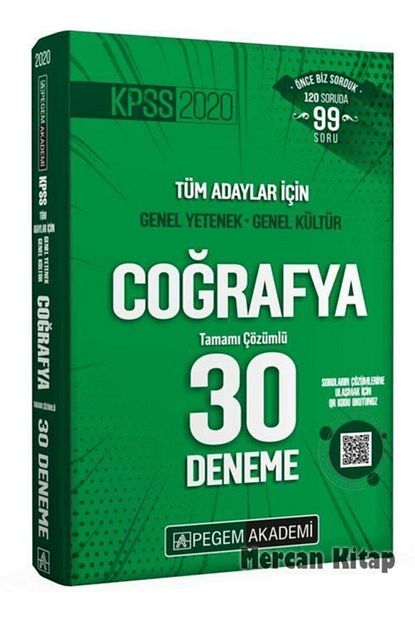 Pegem Akademi Yayincilik 2020 Kpss Genel Yetenek Genel Kultur Cografya 30 Deneme Trendyol