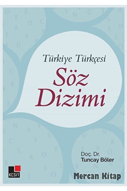 Kesit Yayinlari Turkiye Turkcesi Soz Dizimi Trendyol