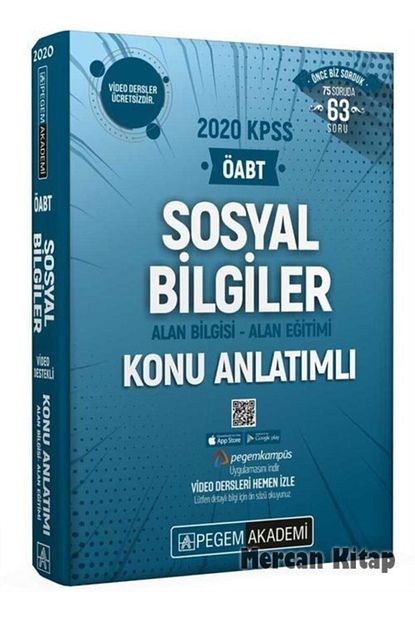 Pegem Akademi Yayincilik 2020 Kpss Oabt Sosyal Bilgiler Video Destekli Konu Anlatimli Moduler Set 3 Kitap Trendyol