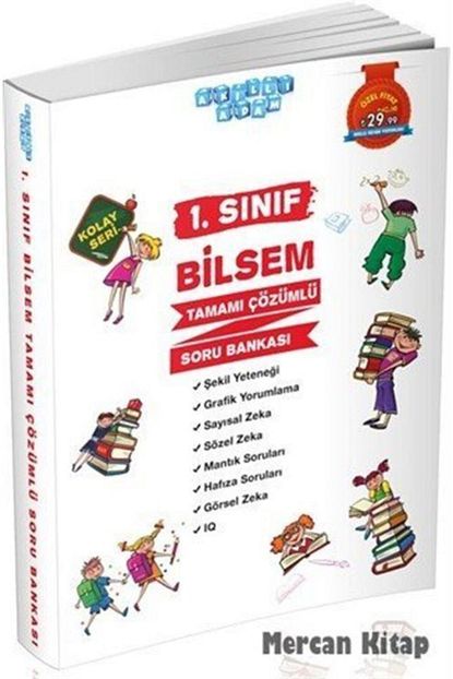 Akilli Adam Yayinlari 1 Sinif Bilsem Tamami Cozumlu Soru Bankasi Kolay Seri Trendyol