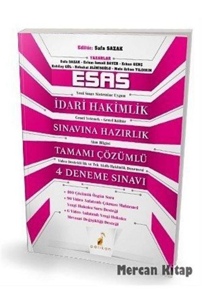 Pelikan Kitapevi Esas Idari Hakimlik Sinavina Hazirlik Tamami Cozumlu 4 Deneme Sinavi Trendyol