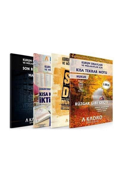 A Kadro Yayinlari 2020 Kpss A Grubu Ve Kurum Sinavlari Icin Son Tekrar Notlari 4 Kitap Trendyol