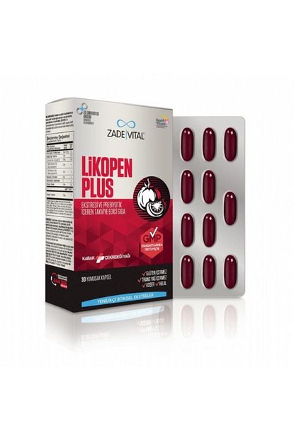 Zade Vital Likopen Plus 30 Kapsul Trendyol