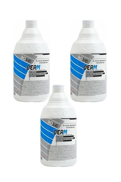 Biorad Derm Alkol Bazli El Ve Cilt Dezenfektani 1000 Ml 3 Adet Trendyol