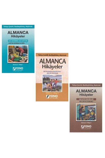 Fono Yayinlari Fono Almanca Turkce Hikayeler Derece 2 3 Kitap Trendyol