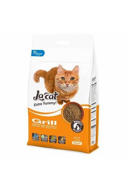 La Cat Grill Biftek Ve Tavuk Etli Yetiskin Kedi Mamasi 7 2 Kg Kapali Cuval Trendyol