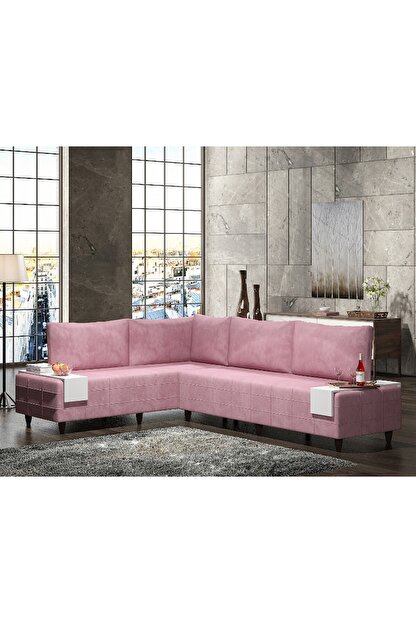 Pembe L Koltuk