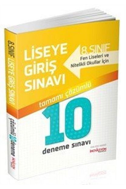 Inovasyon Yayinlari 2018 Liselere Giris Sinavina Hazirlik Tamami Cozumlu 10 Deneme Sinavi Trendyol