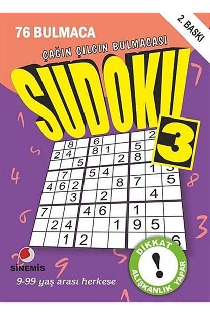 sinemis yayinlari sudoku 3 76 bulmaca fiyati yorumlari trendyol