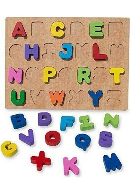 Istocyapimarket Ahsap Yerlestirme Oyunu Egitici Ahsap Renkli Harfler 3d Ahsap Harf Puzzle Algi Ve Zek Trendyol
