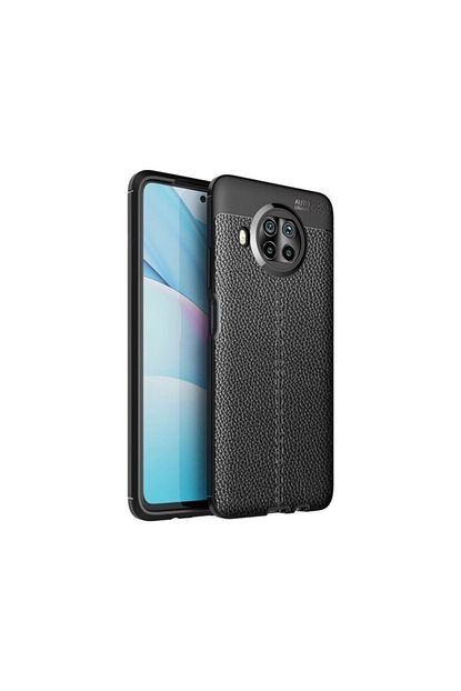 xiaomi mi10t lite kilif deri dokulu silikon 5d tam ekran cam